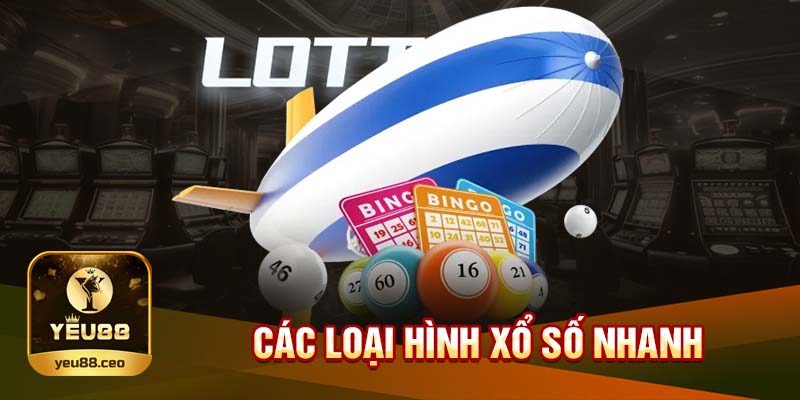 Các loại hình xổ số nhanh